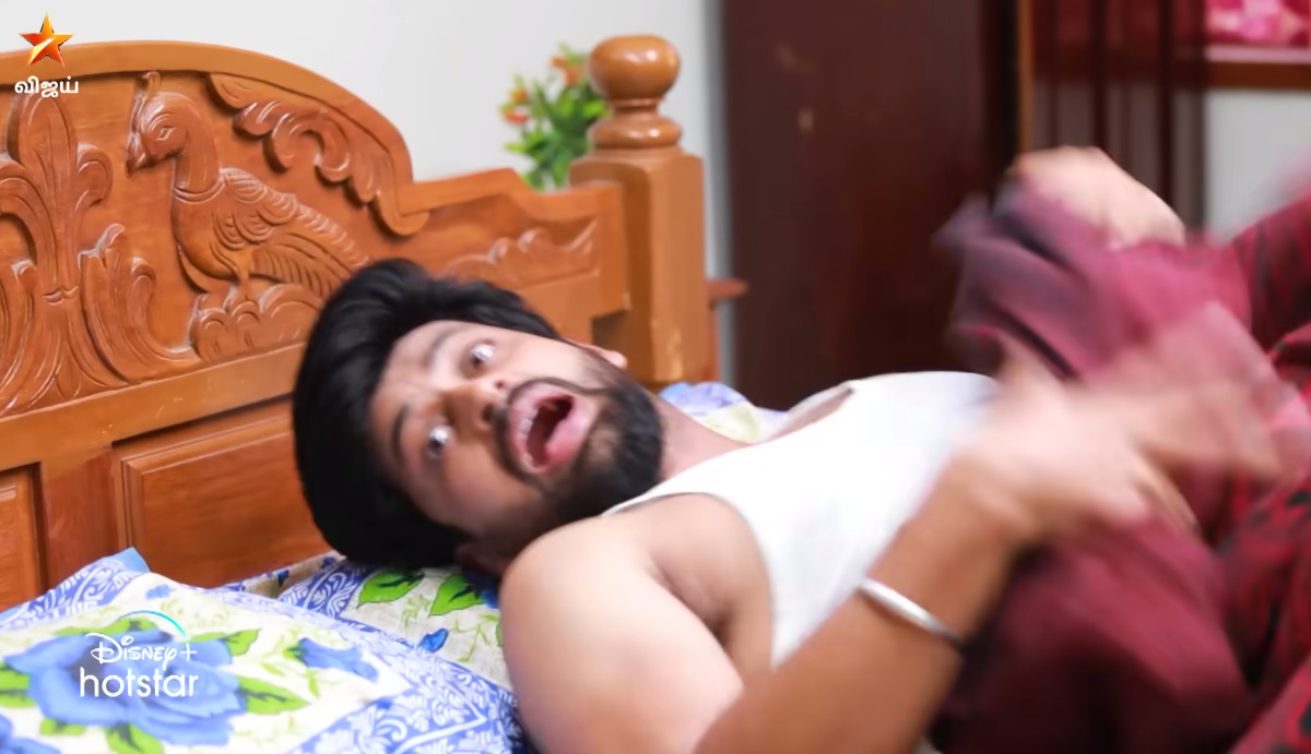 அரைகுறையாக படுத்திருந்த செந்தில்.! பார்த்துவிட்டு அலறிய தங்கமயில்.! காமெடியான ப்ரோமோ 3