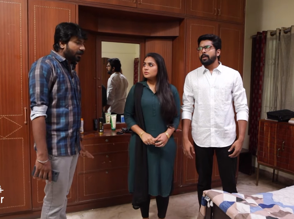 மனோஜ் ரோஹிணி பேசியதை போனில் ரெக்கார்ட் செய்து போட்டு காட்டிய முத்து.! ப்ரோமோ இதோ.! 3