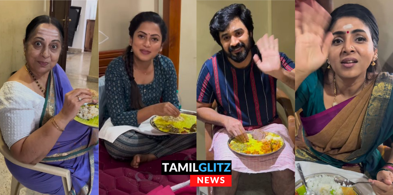 கடைசி நாள் ஷூட்டிங்கில் அனைவரும் ஒன்றாக அமர்ந்து சாப்பிட்ட 'எதிர்நீச்சல்' குழு.! (வீடியோ) 25