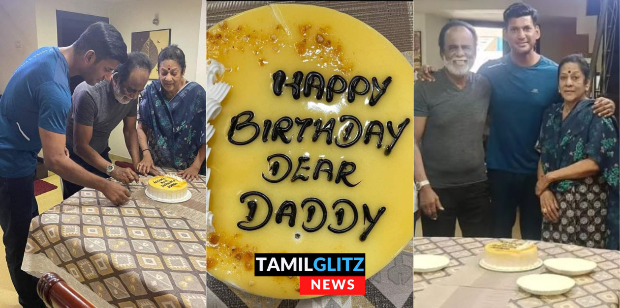 தந்தையின் 86வது பிறந்தநாளை கேக் வெட்டி கொண்டாடிய நடிகர் விஷால்.! புகைப்படங்கள் உள்ளே.! 35