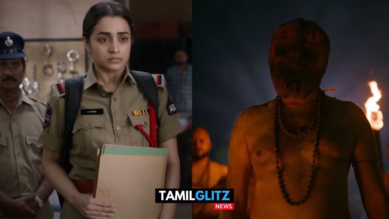 போலீஸாக மிரட்டும் நடிகை த்ரிஷா..! போர் தொழில் படத்தையே மிஞ்சிய பிருந்தா படத்தின் மிரட்டலான ட்ரைலர் வெளியாகியது..! 1