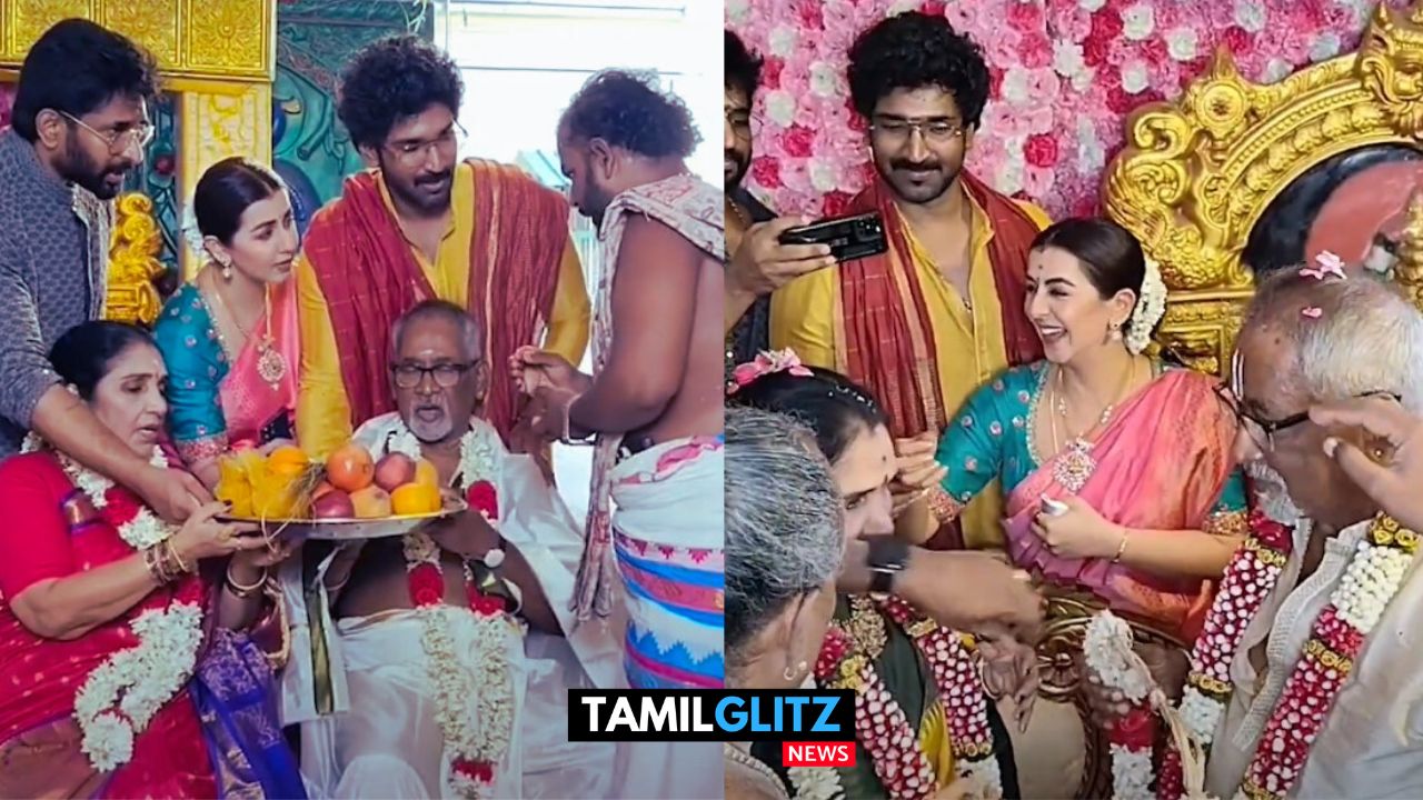எங்க அத்தை மாமா நல்லா இருக்கனும்..! ஆதியின் பெற்றோருக்கு ஆயுள் விருத்தி பூஜை செய்த நடிகை நிக்கி கல்ராணி...! 91
