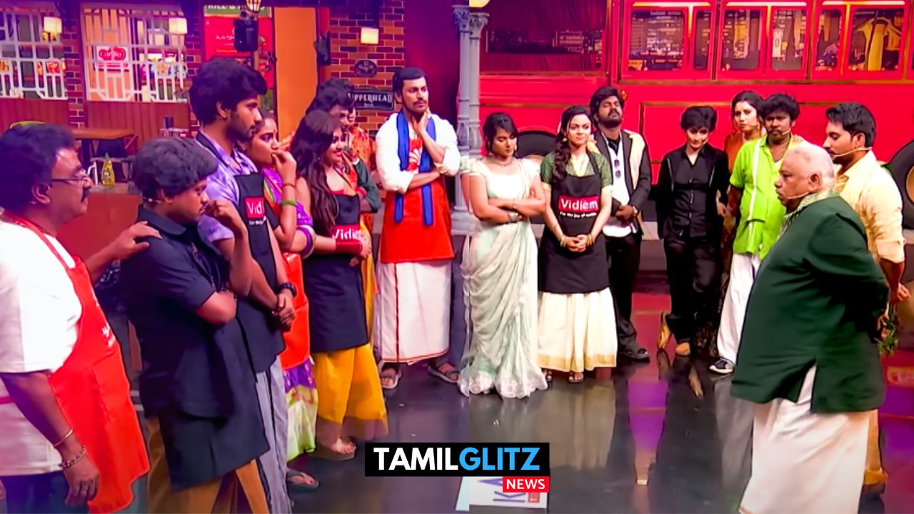 இந்த வார எலிமினேஷன்...! எழுந்து வந்த நடுவர்கள்..! நடுக்கத்தில் போட்டியாளர்கள்..! இந்த வார குக் வித் கோமாளி ப்ரோமோ இதோ..! 1