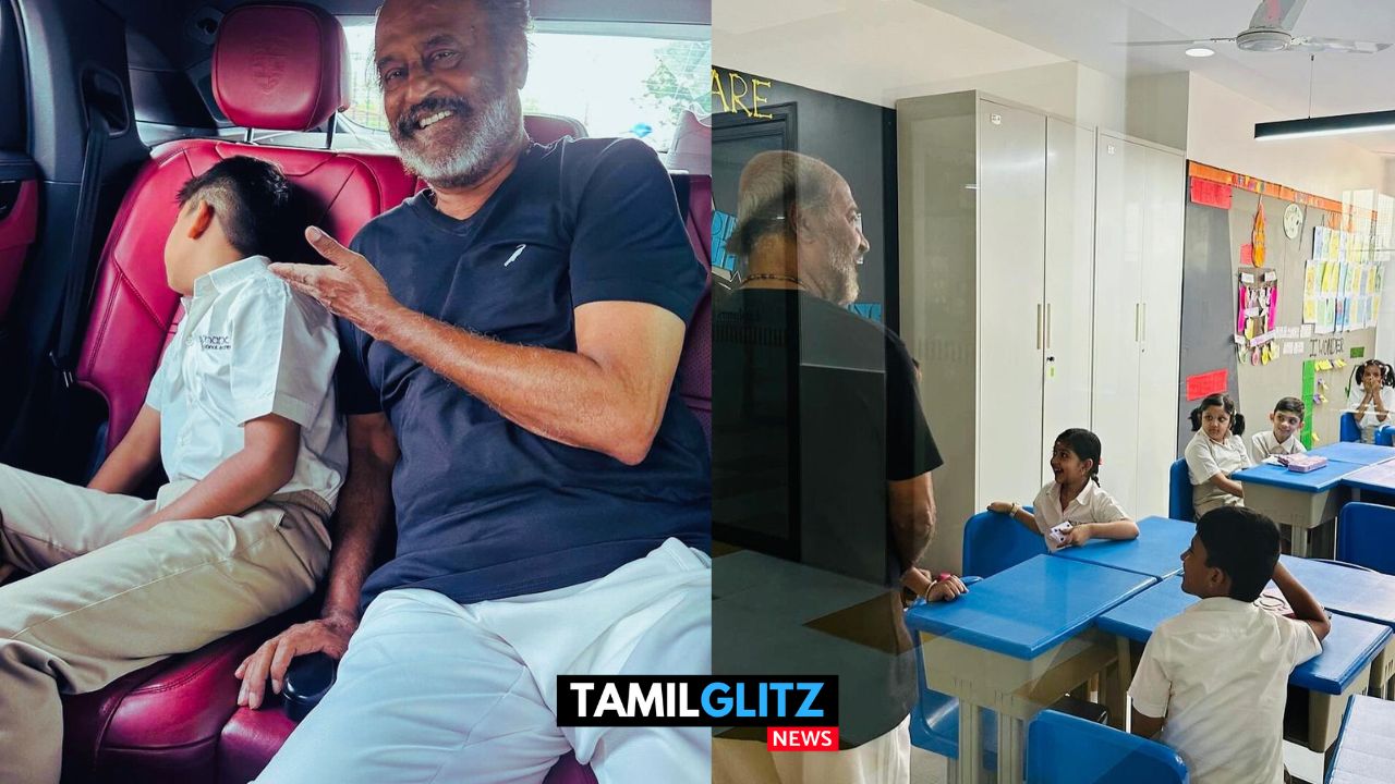 தாத்தா நான் ஸ்கூல் போமாட்டேன்.. பேரனை பள்ளிக்கு அழைத்து சென்ற சூப்பர் ஸ்டார் ரஜினிகாந்த் 73