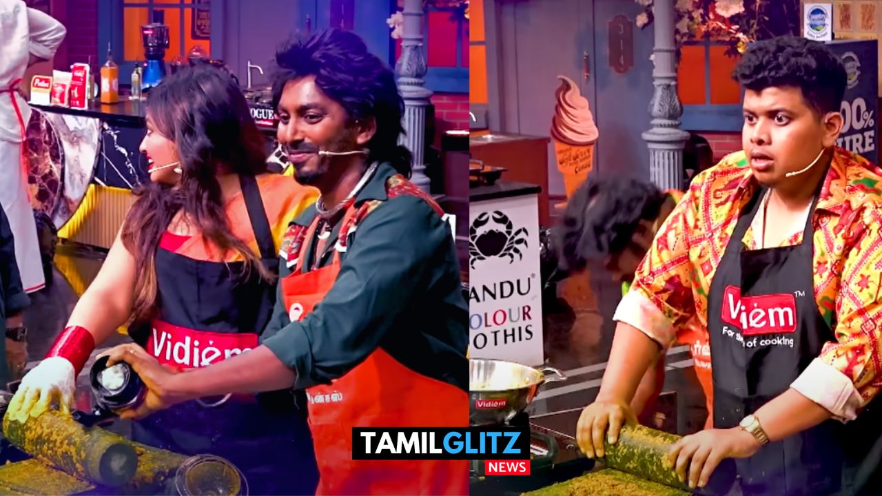 மிக்சியை பயன்படுத்திய ஜோயா மற்றும் சரத்..! போட்டுக்கொடுத்த இர்பான்..! மசாலாவை தூக்கி எறிந்த தாமு..! 67