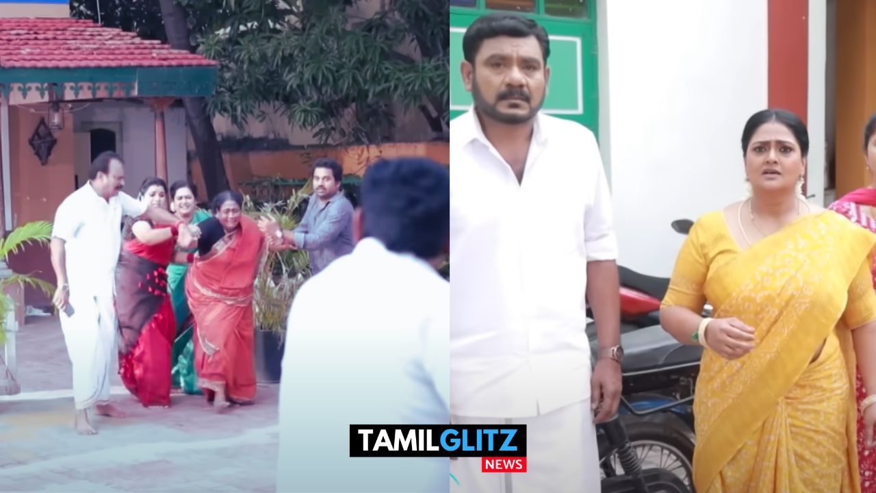 கோமதி அம்மாவை கழுத்தை பிடித்து வெளியே தள்ளிய அண்ணன்..! அதிர்ச்சியில் கோமதி மற்றும் பாண்டி..! பரபரப்பான பாண்டியன் ஸ்டோர்ஸ் ப்ரோமோ இதோ 49