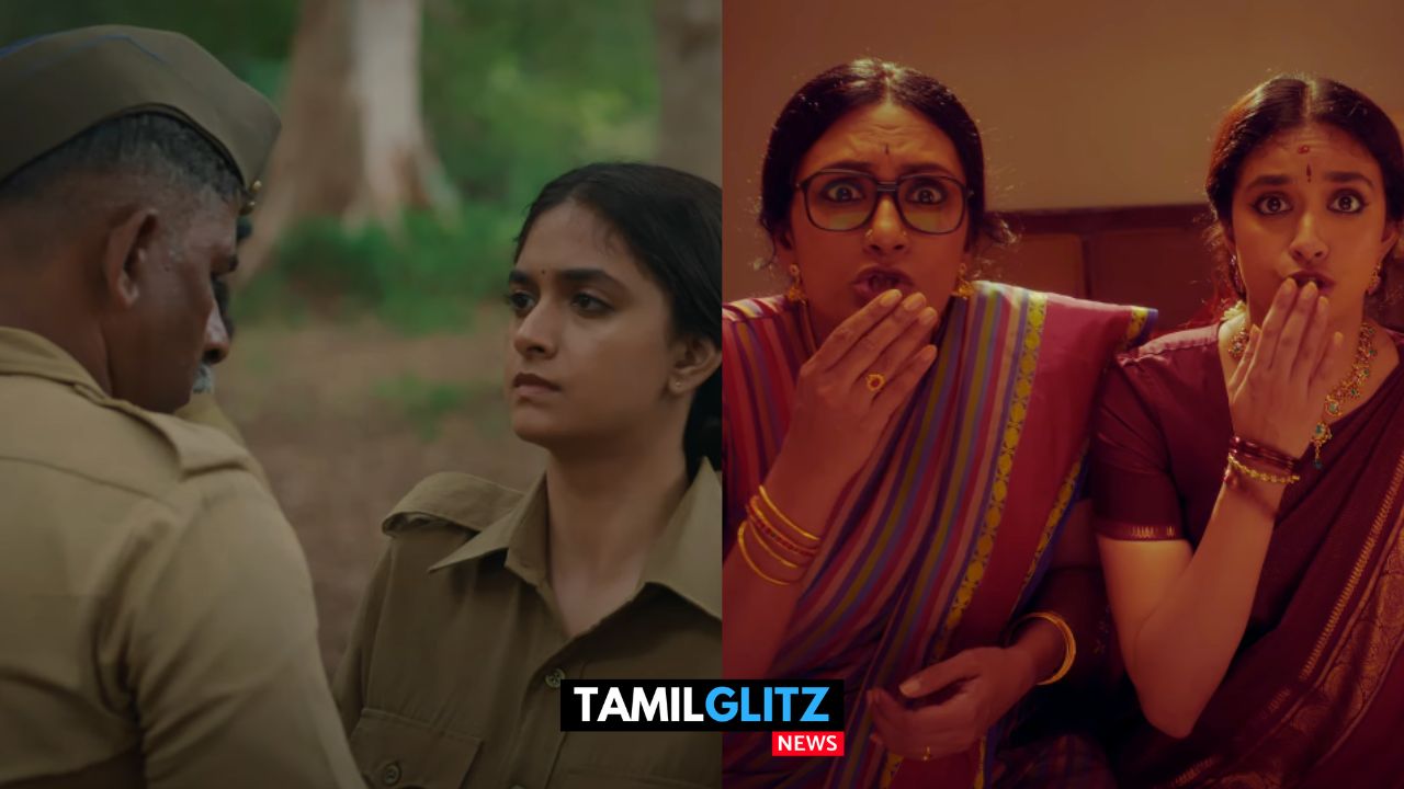 பொண்ணா அடக்கமா இருக்க முடியாது..! Keerthy Suresh மிரட்டும் "ரகு தாத்தா" படத்தின் ட்ரைலர் இதோ...! 99