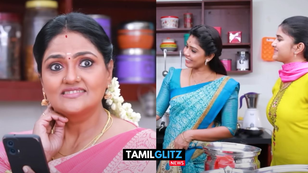 பாண்டியிடம் வீடியோ காலில் ரொமென்ஸ் செய்து மருமகள்களிடம் மாட்டிக்கொண்ட கோமதி..! பாண்டியன் ஸ்டோர்ஸ் ப்ரோமோ இதோ..! 69