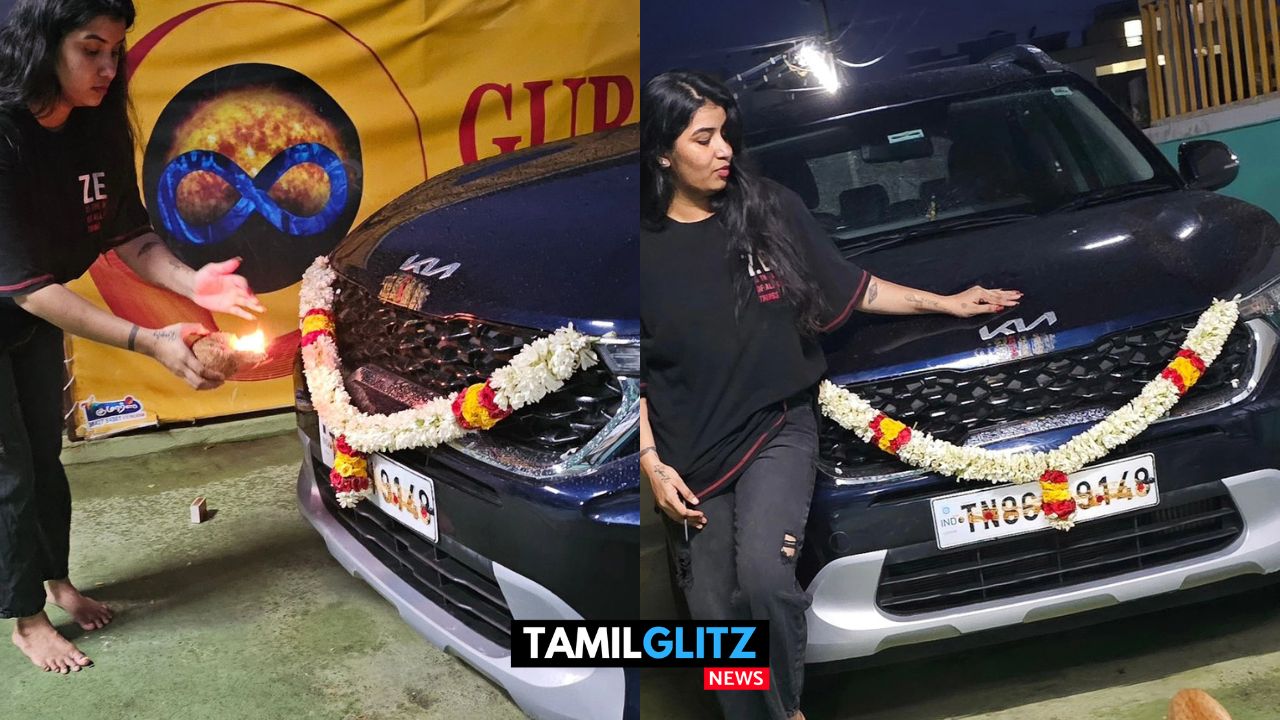 புத்தம் புதிய கார் வாங்கிய பிக் பாஸ் தனலட்சுமி..! வெளியான புகைப்படங்கள்..! வாழ்த்துக்களை கூறும் ரசிகர்கள்..! 121