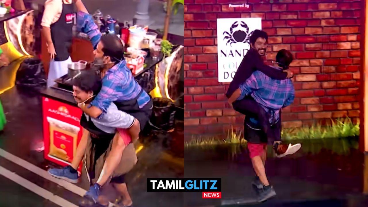 மாதம்பட்டியை அலேக்காக தூக்கி சென்ற பாபா பாஸ்கர்..! செட்டையை சிரிப்பலையில் ஆழ்த்திய பாபா பாஸ்கர்..! 13