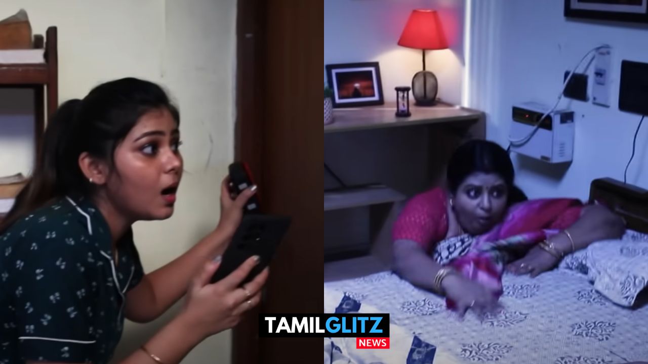 பேய்க்கு பயப்படமாட்டேன் என கூறிய விஜயா..! விஜயாவை பேய் குரலில் பயமுறுத்திய ஸ்ருதி..! 89