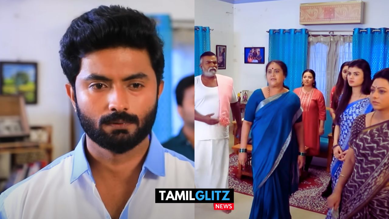 சினிமா சினிமான்னு சுத்தாதே..! எழில் வீட்டு செலவுக்கு காசு கொடுக்கவில்லை என திட்டும் ஈஸ்வரி..! உடைந்து நிற்கும் எழில்..! பாக்கியலட்சுமி ப்ரோமோ 31