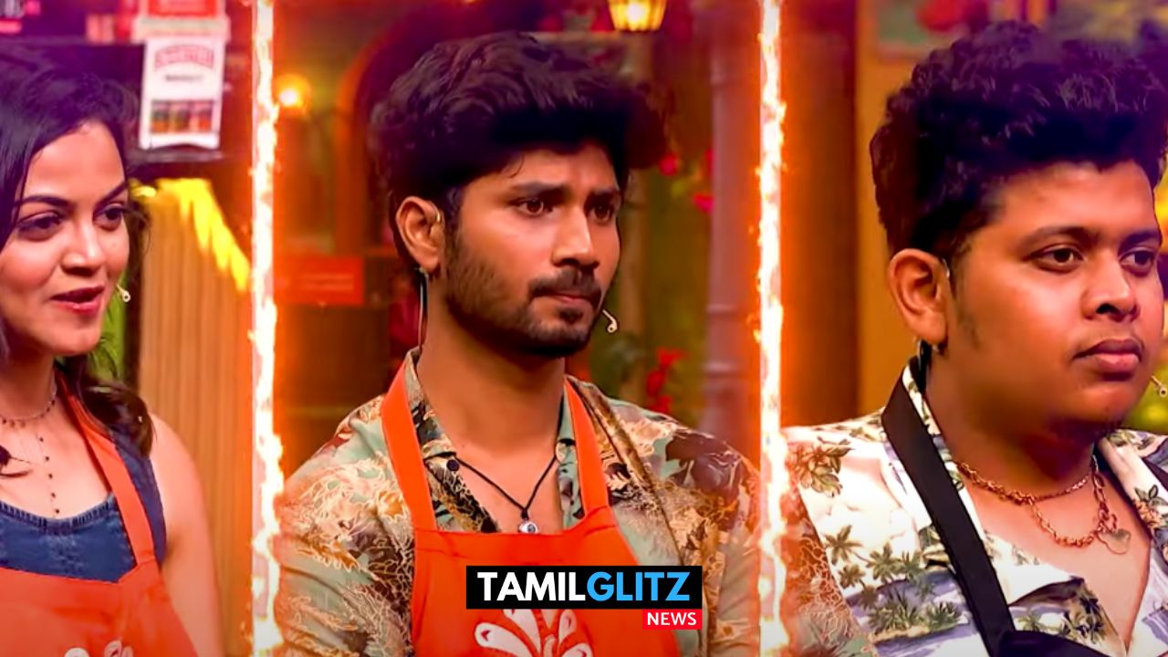 எதிர்பாராமல் எலிமினேஷன் வந்த முக்கிய போட்டியாளர்கள்...! வெளியே செல்பவரை அறிவித்த செப் தாமு..! குக் வித் கோமாளி ப்ரோமோ..! 37