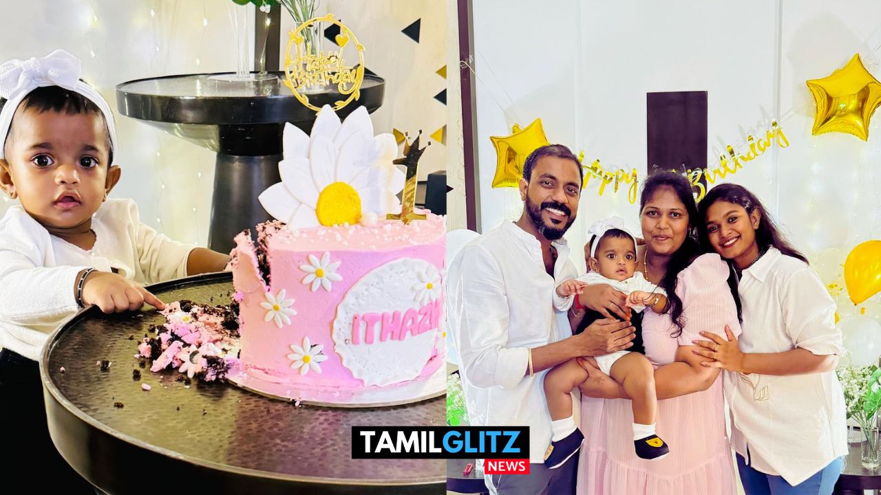 மகள் இதழின் முதல் பிறந்தநாள்..! பிரம்மாண்டமாக கொண்டாடிய சீரியல் நடிகை நட்சத்திரா...! ரசிகர்கள் வாழ்த்து..! 51