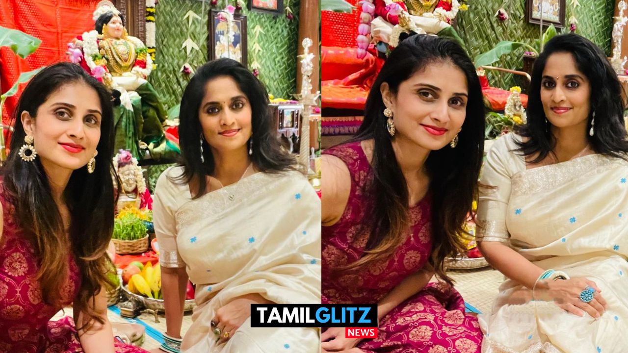 தங்கை ஷாம்லி உடன் நடிகை ஷாலினி..! நடிகர் அஜித் வீட்டு வரலக்ஷ்மி பூஜை புகைப்படங்கள்..! 31