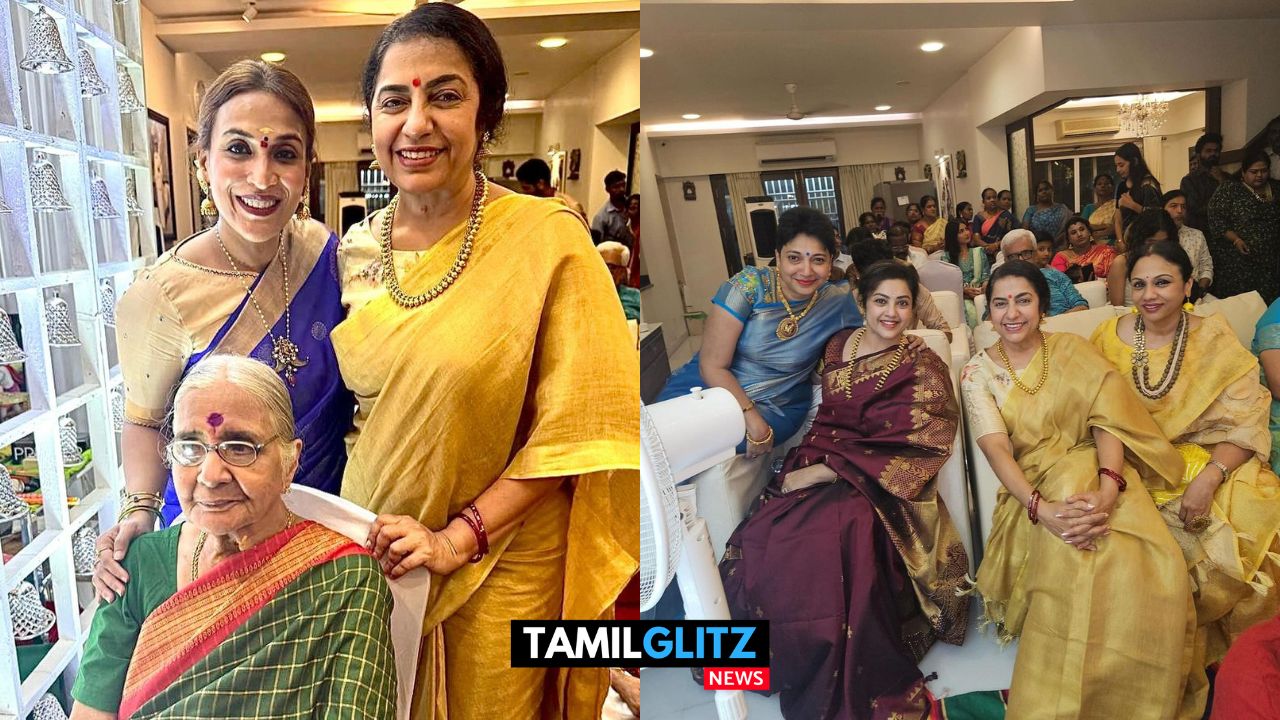 ரஜினிகாந்த் வீட்டு கிருஷ்ணர் ஜெயந்தி நிகழ்ச்சியில் ஒன்றாக கலந்துகொண்ட தமிழ் சினிமா நட்சத்திரங்கள்...! ஒன்றிணைந்து கோலாகலமாக கொண்டாட்டம்..! 105