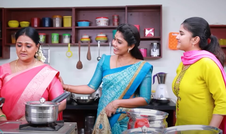 பாண்டியிடம் வீடியோ காலில் ரொமென்ஸ் செய்து மருமகள்களிடம் மாட்டிக்கொண்ட கோமதி..! பாண்டியன் ஸ்டோர்ஸ் ப்ரோமோ இதோ..! 3