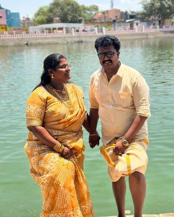 தாத்தாவாக போகும் ரோபோ சங்கர்..! மகிழ்ச்சியான செய்தி சொன்ன இந்திரஜா ரோபோ..! 3