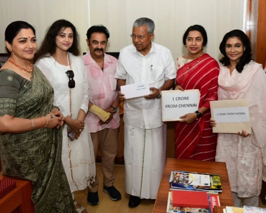 வயநாட்டிற்கு ரூ.1 கோடி ஒன்றாக இணைந்து வழங்கிய குஷ்பு , மீனா மற்றும் சுஹாசினி..! 3