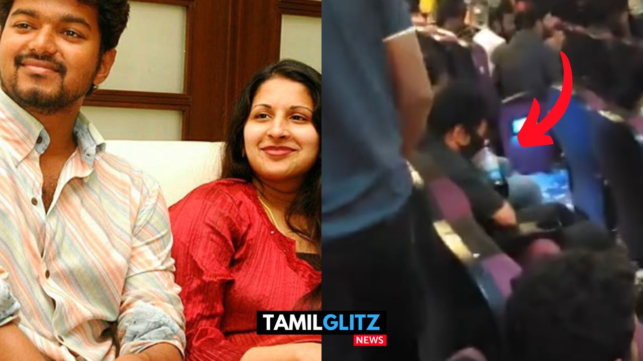 மனைவி மற்றும் பிள்ளைகளுடன் திரையரங்கில் GOAT படம் பார்த்த நடிகர் Vijay..! 7
