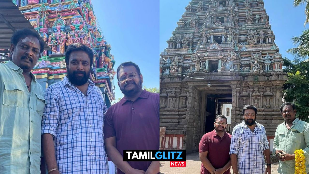 சிறுவாபுரி முருகன் கோவிலில் நந்தன் படத்தின் வெற்றிக்காக சுவாமி தரிசனம் செய்த நடிகர் Sasikumar..! 33