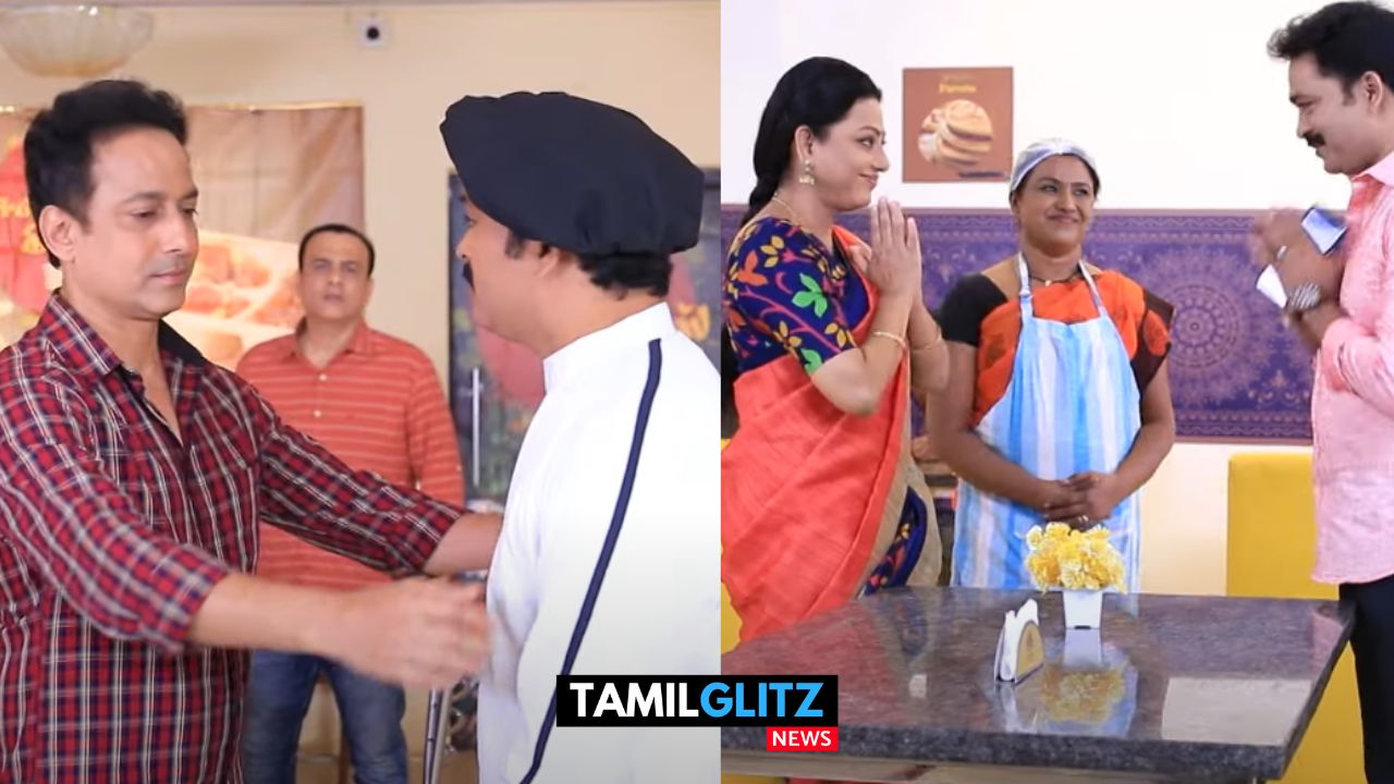 பாக்கியவை குடும்பத்துல இருந்து பிரிச்சு நடுத்தெருவில் நிப்பாட்டுவேன்..! பாக்கியா ஹோட்டலுக்கு ஆள் அனுப்பிய கோபி..! பாக்கியலட்சுமி ப்ரோமோ..! 129