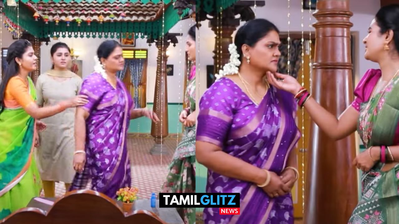 நாங்க வீட்டை விட்டு வெளியே போவட்டுமா..! கோமதியிடம் கேட்கும் ராஜி மற்றும் மீனா..! பாண்டியன் ஸ்டோர்ஸ் ப்ரோமோ..! 21