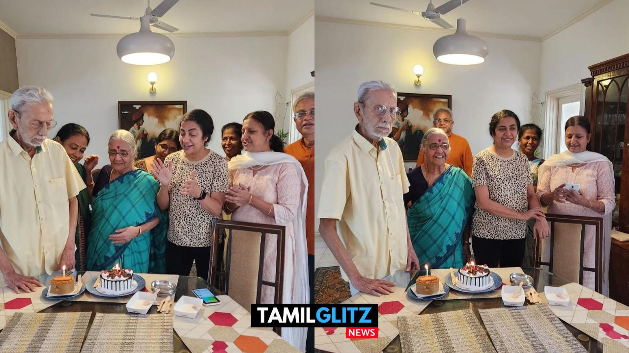 அப்பா அம்மாவின் 70வது திருமண நாள்..! கோலாகலமாக கொண்டாடிய மகள் சுஹாசினி மணிரத்தினம்..! 27