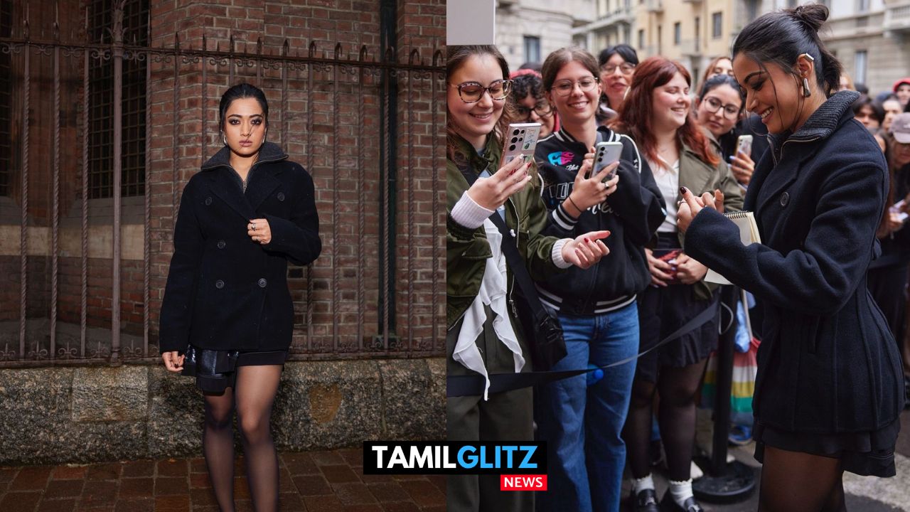 வெறித்தனமான லுக்கிற்கு மாறிய நடிகை Rashmikka..! சூழ்ந்துகொண்டு வெளிநாட்டு ரசிகர்கள்..! 97