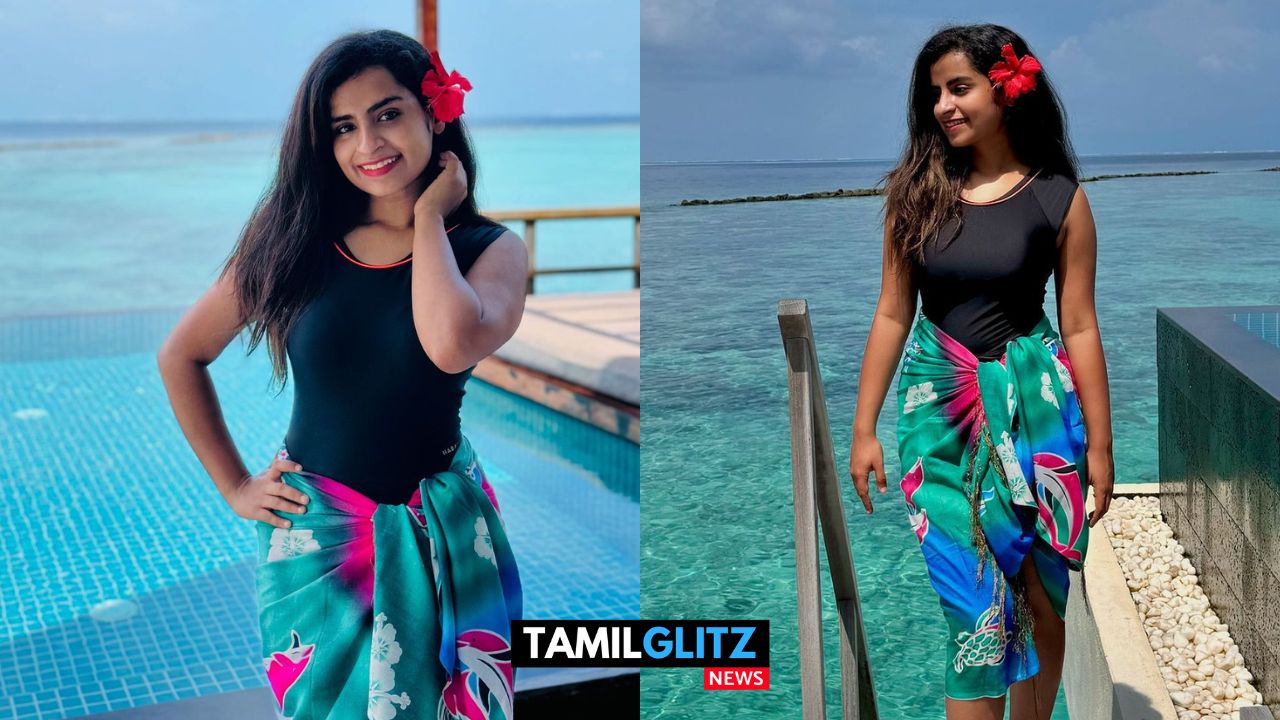 மாலத்தீவில் ஆளே மாறிய Sivaangi..! கதாநாயகிகளை மிஞ்சும் போஸ்..! வைரலாகும் லேட்டஸ்ட் புகைப்படங்கள்..! 39