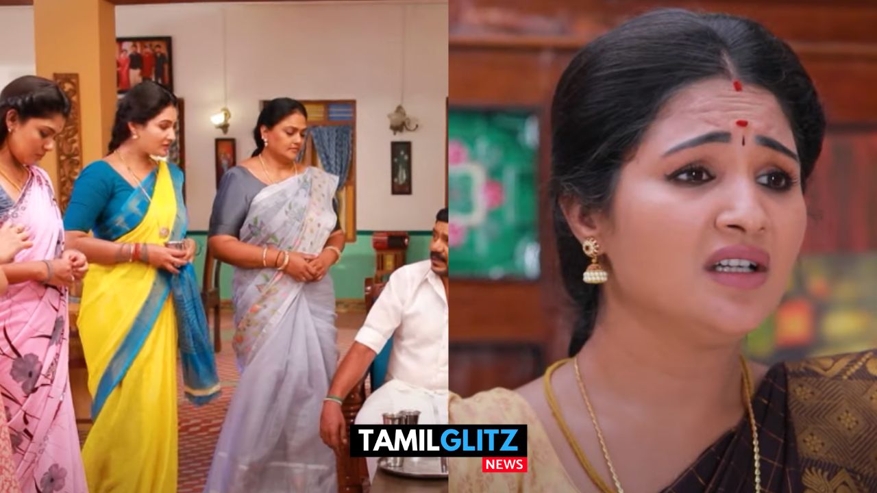 ஆதார் கார்டு கேட்ட பாண்டி...! உண்மையான வயது தெரிந்துவிடும் என மறைக்கும் தங்கமயில்..! பாண்டியன் ஸ்டோர்ஸ் ப்ரோமோ..! 107
