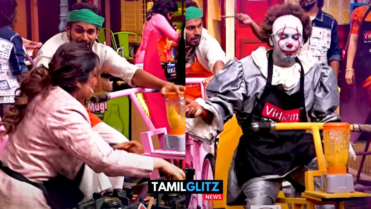 பேய் வேடமிட்டு சைக்கிள் ஓட்டும் கோமாளிகள்..! வெளியான வெறித்தனமான Cook With Comali ப்ரோமோ இதோ..! 41