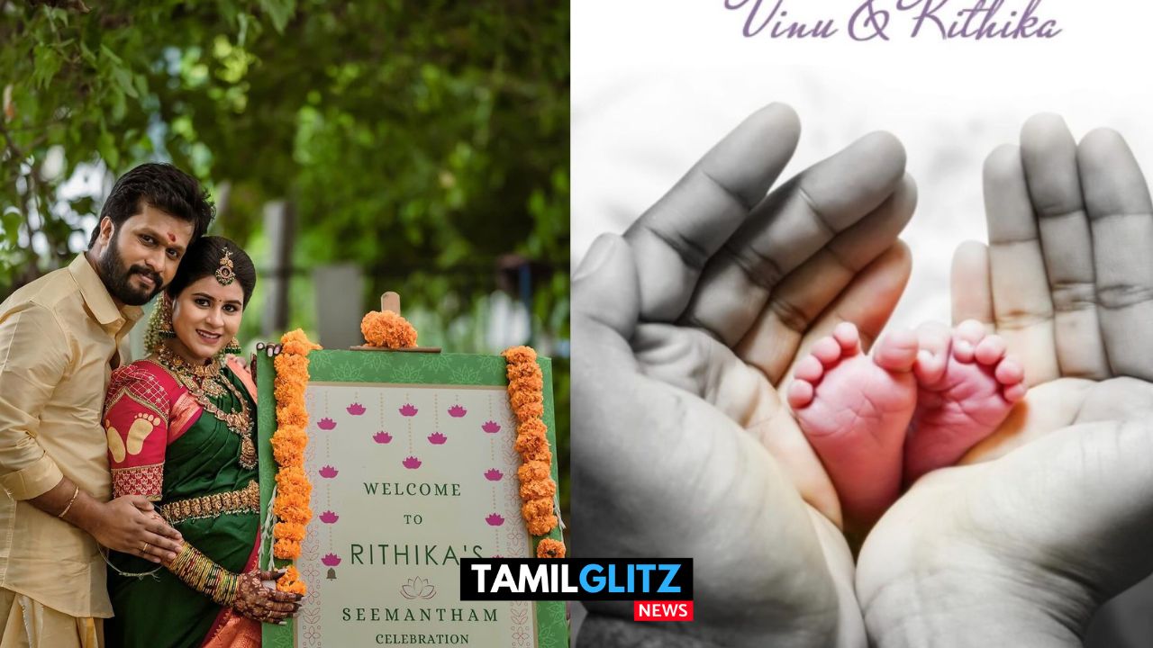 அம்மாவாகிய பாக்கியலட்சுமி சீரியல் ரித்திகா..! குழந்தை பிறந்ததை மகிழ்ச்சியாக அறிவிப்பு..! ரசிகர்கள் வாழ்த்து..! 7