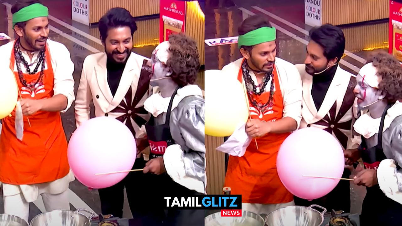 பேயா இருந்தாலும் கொஞ்சமாவது அறிவு வேண்டாமாடா..! சரத்தை கலாய்த்த குரேஷி..! குக் வித் கோமாளி ப்ரோமோ இதோ..! 121