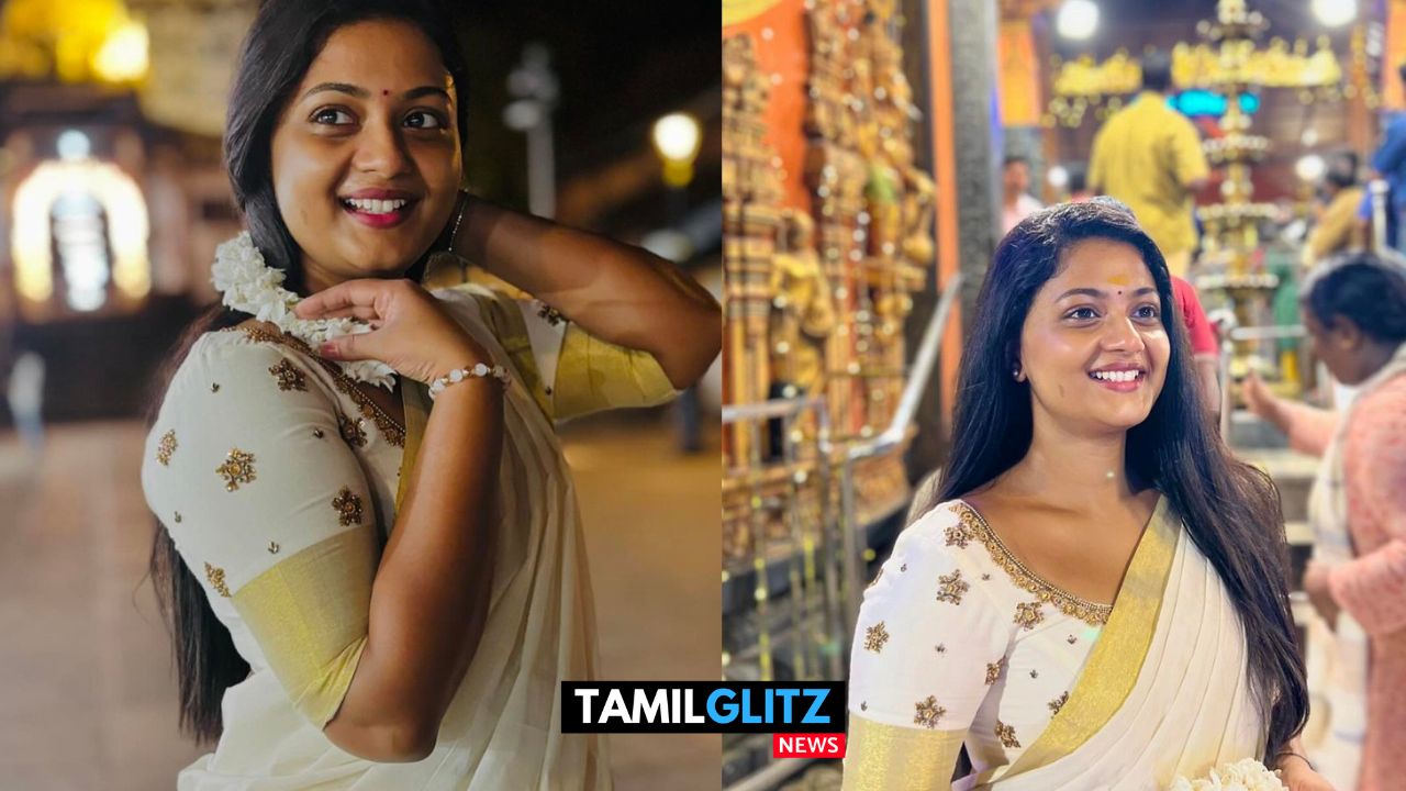 ஓ கேரளா பெண் குட்டியோ..! ஓணம் சேலையில் கலக்கும் எதிர்நீச்சல் சீரியல் கதாநாயகி கோமதி..! 57