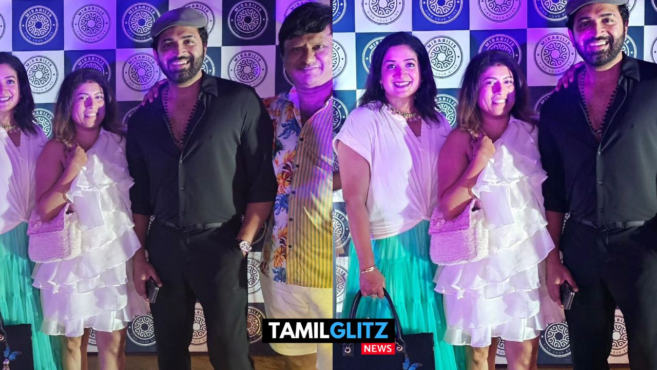மனைவியை அழைத்துக்கொண்டு இரவு பார்ட்டிக்கு வந்த நடிகர் Arunvijay..! வைரலாகும் அழகிய புகைப்படங்கள்..! 99