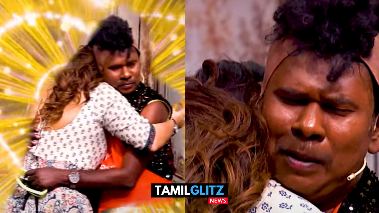 திடீரென ராமரை கட்டியணைத்த ப்ரியங்கா..! சந்தோஷத்தில் துள்ளி குதித்த ராமர்..! குக் வித் கோமாளி ப்ரோமோ 87