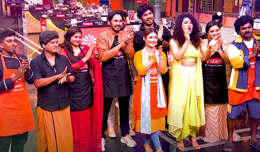 பூஜாவை கலாய்த்த குரேஷி..! குபீர்னு சிரித்த நடிகர் கார்த்தி மற்றும் அரவிந்சாமி..! குக் வித் கோமாளி ப்ரோமோ..! 3