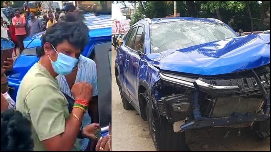 நடிகர் ஜீவா சென்ற கார் விபத்தில் சிக்கியது..! மனைவியுடன் சென்ற பொழுது விபத்து..! 3