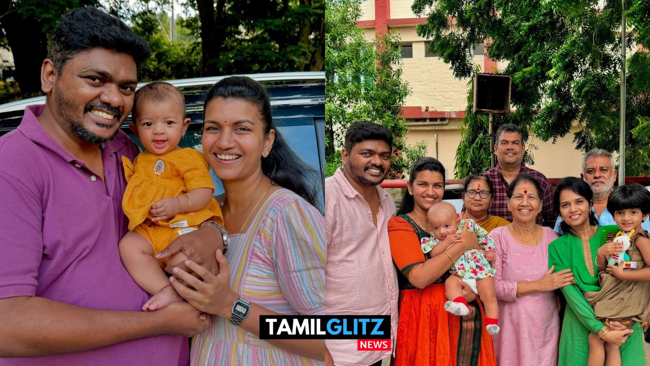 குடும்பத்துடன் திருப்பதியில் ராஜா ராணி சீரியல் நடிகை ஸ்ரீ தேவி அசோக்..! வைரலாகும் அழகிய குடும்ப புகைப்படங்கள்..! 61