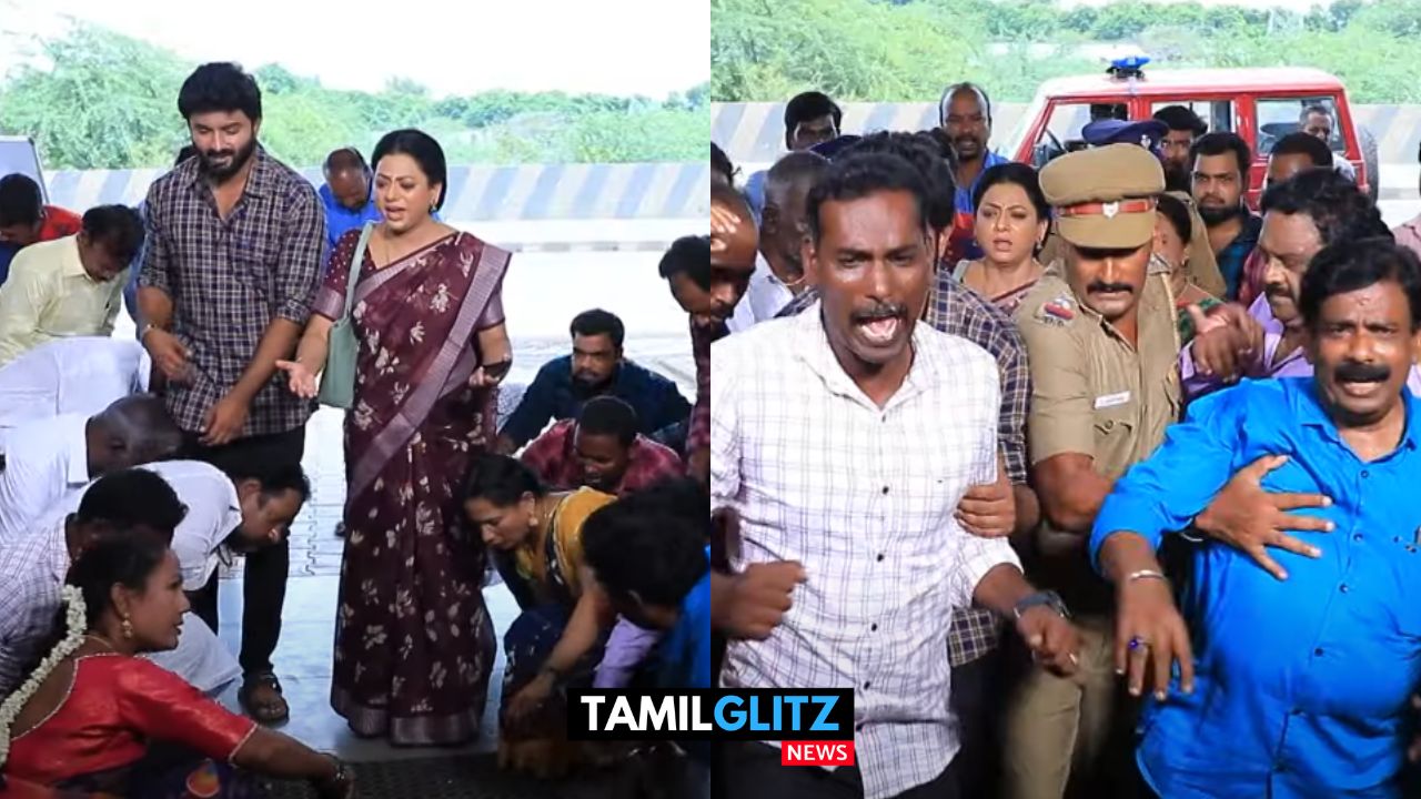 பணம் கேட்டு பாக்யாவிடம் சண்டையிடும் வாடிக்கையாளர்கள்..! கடையை உடைக்க சென்றதால் பரபரப்பு..! பாக்கியலட்சுமி ப்ரோமோ..! 37