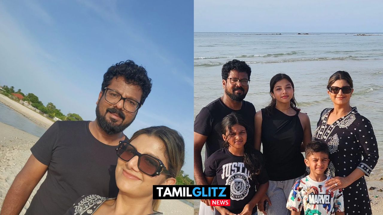 இலங்கை கடற்கரையில் குடும்பத்துடன் நடிகை Rambha விடுமுறை கொண்டாட்டம்..! 147