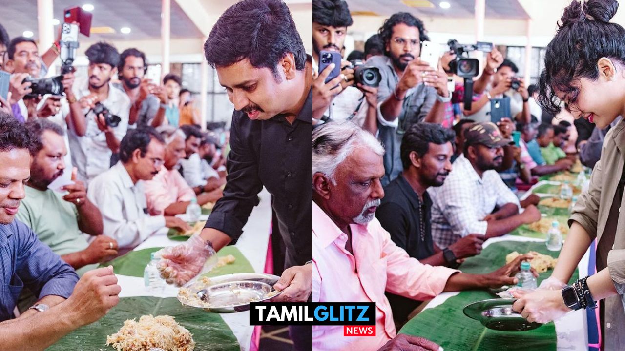 வேட்டையன் வெற்றி..! படக்குழுவினருக்கு உணவு வழங்கிய வேட்டையன் டீம்..! 71