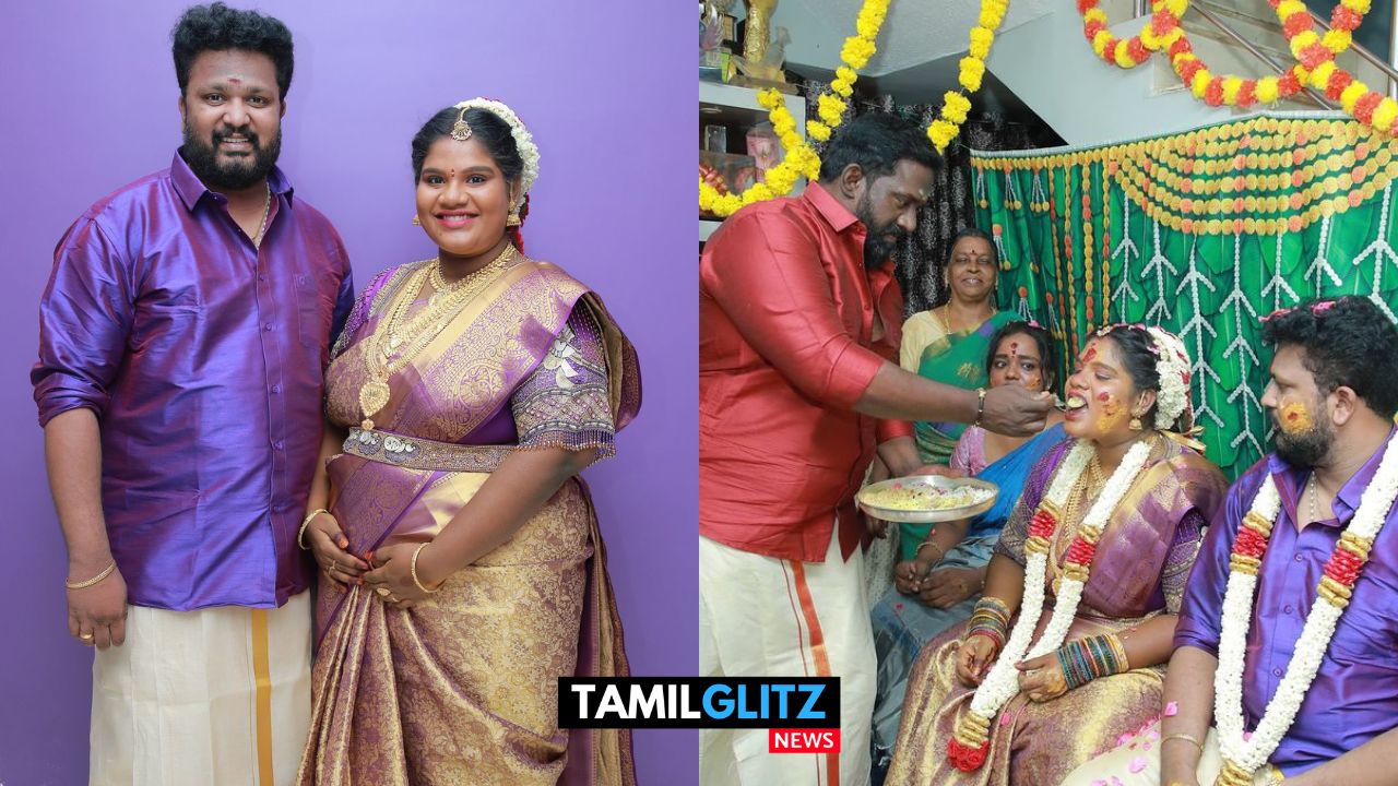 கோலாகலமாக நடைபெற்ற இந்திரஜா ரோபோ சங்கர் வளைகாப்பு..! தாத்தாவாகும் குஷியில் ரோபோ சங்கர்..! 65