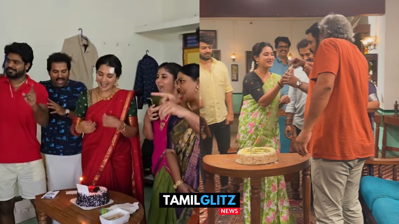 பிறந்தநாளை பிரம்மாண்டமாக கொண்டாடிய பாண்டியன் ஸ்டோர்ஸ் சீரியல் தங்கமயில்...! 115