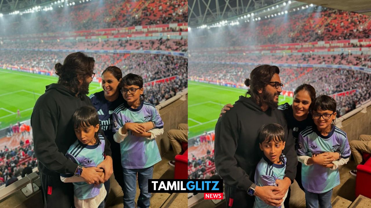 குடும்பத்துடன் கால்பந்து விளையாட்டு பார்க்க வந்த நடிகை Genelia..! 95