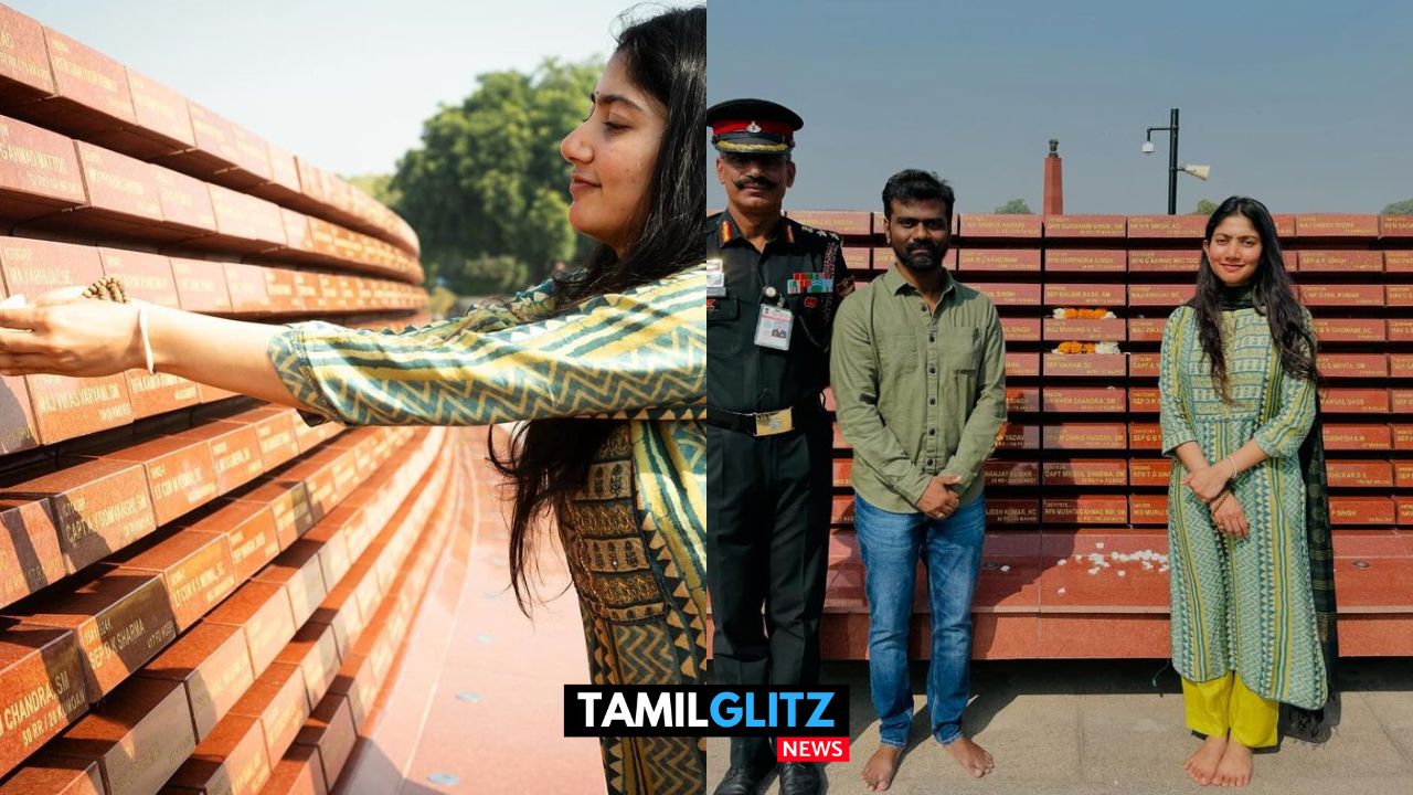 மேஜர் முகுந்த் நினைவிடத்தில் மரியாதை செய்த நடிகை சாய்பல்லவி...! 115