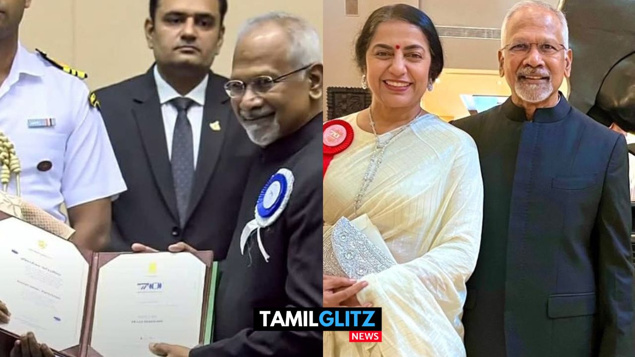 பொன்னியின் செல்வனுக்காக தேசிய விருது..! மகிழ்ச்சியுடன் பெற்றுக்கொண்ட இயக்குனர் Manirathnam...! 7