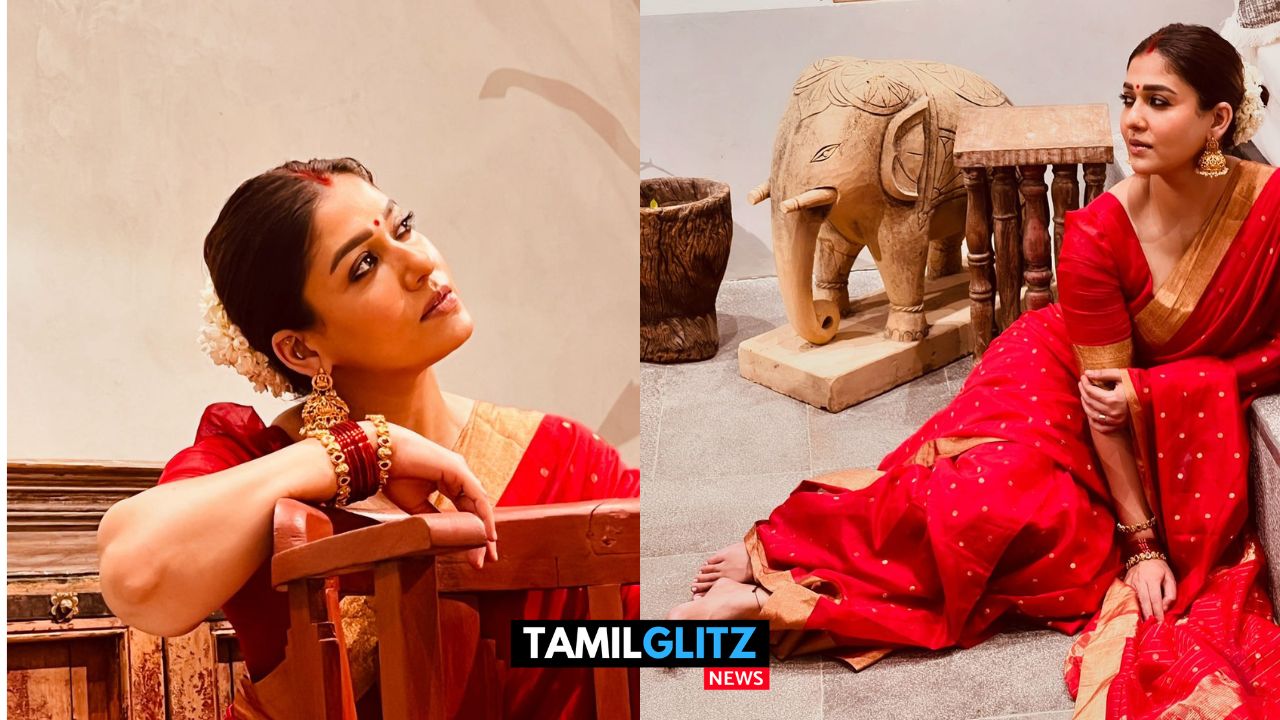 சிகப்பு நிற சேலை..! தலையில் மல்லிப்பூ..! போட்டோஷூட்டில் கலக்கும் நடிகை Nayanthara..! 117