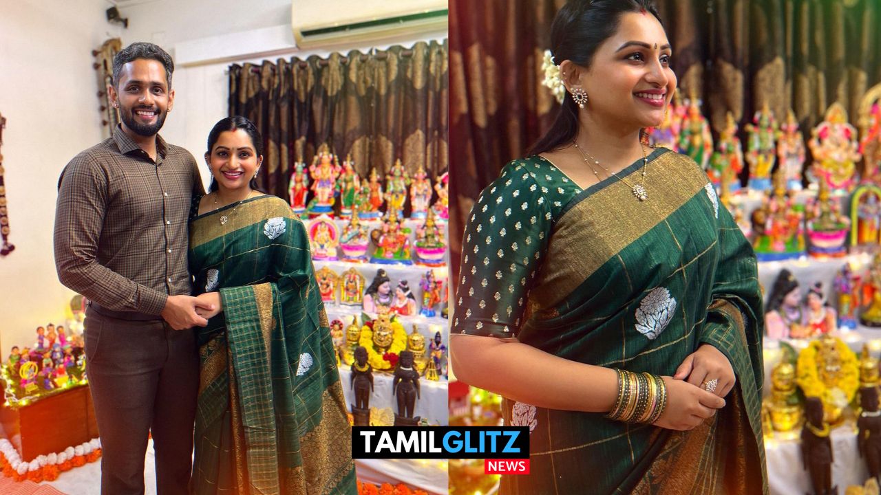 வீட்டில் நவராத்திரி கொலு வைத்த தமிழும் சரஸ்வதியும் சீரியல் நக்ஷத்ரா நாகேஷ்..! 47